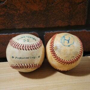Pair of Vintage Diamond Brand Baseballs